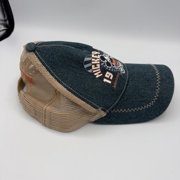 Disneyland Resort Mickey Mouse 1928 Trucker Hat Mesh Back Adjustable Denim Cap - Picture 3 of 9